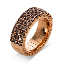 Ring 750/18K Rotgold Diamant 1.14ct.