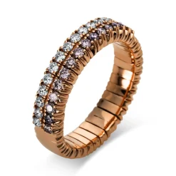 Ring 750/18K Rotgold Diamant 0.83ct.