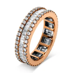 Ring 750/18K Rotgold Diamant 2.18ct.