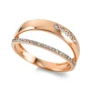 Ring 750/18K Rotgold Diamant 0.15ct.