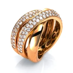 Ring 750/18K Rotgold Diamant 1.4ct.