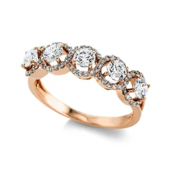 Ring 750/18K Rotgold Diamant 1.16ct.