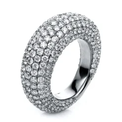 Ring 750/18K Weissgold Diamant 6.32ct.