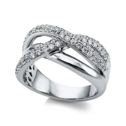 Ring 750/18K Weissgold Diamant 0.82ct.