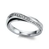 Ring 750/18K Weissgold Diamant 0.19ct.