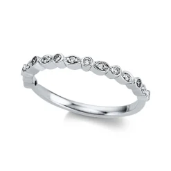 Ring 750/18K Weissgold Diamant 0.12ct.