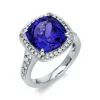 Ring 750/18K Weissgold Diamant 0.75ct. Tansanit 7.36ct.