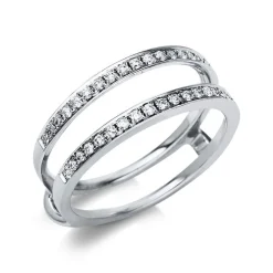 Ring 750/18K Weissgold Diamant 0.21ct.