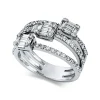 Ring 750/18K Weissgold Diamant 0.94ct.