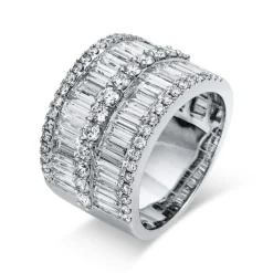 Ring 750/18K Weissgold Diamant 3.41ct.