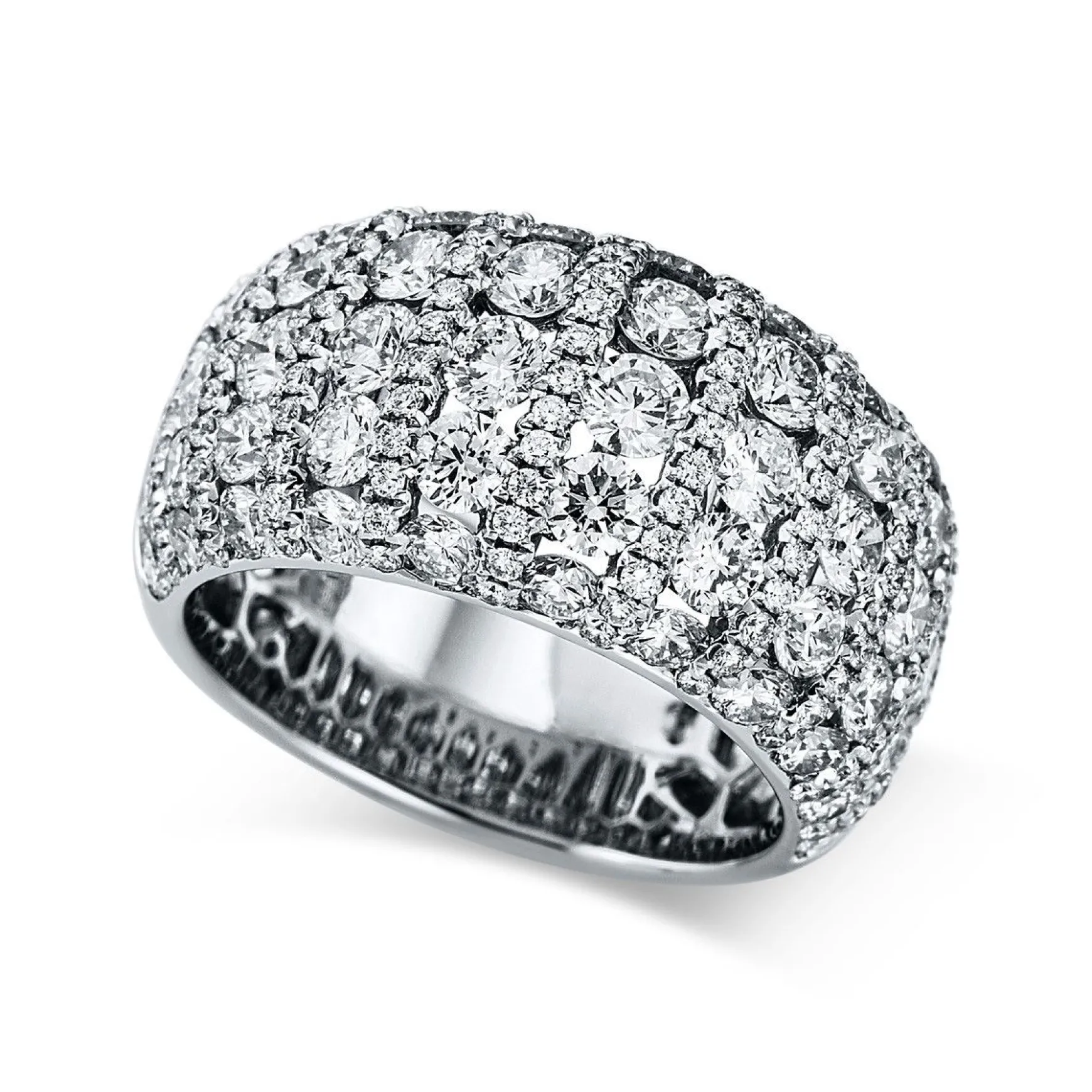 Ring 750/18K Weissgold Diamant 3.51ct.