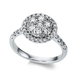 Ring 750/18K Weissgold Diamant 0.99ct.