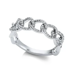 Ring 750/18K Weissgold Diamant 0.25ct.