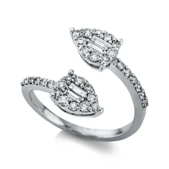 Ring 750/18K Weissgold Diamant 0.52ct.