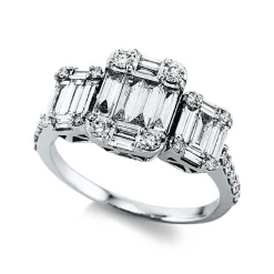 Ring 750/18K Weissgold Diamant 1.14ct.