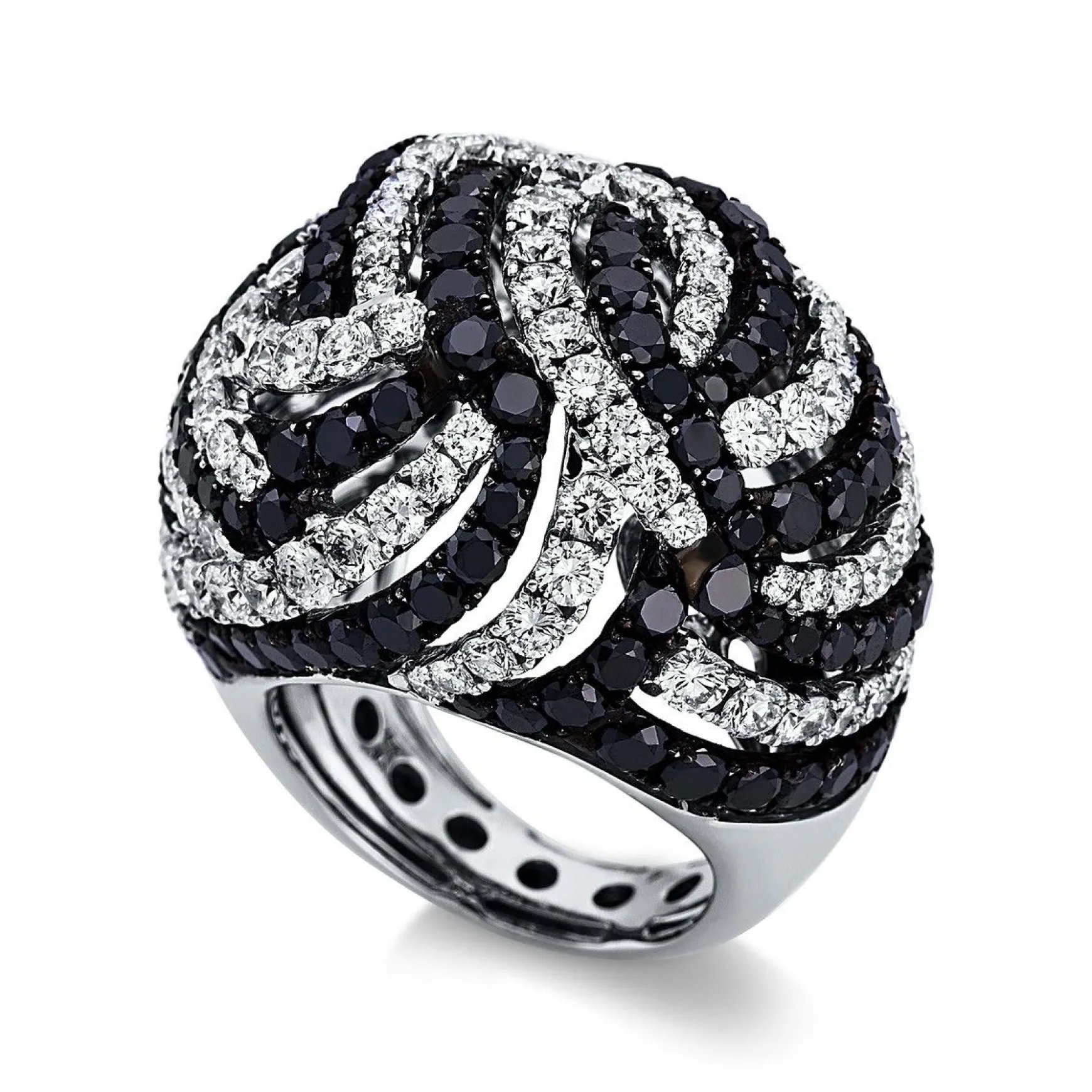 Ring 750/18K Weissgold Diamant 11.57ct.