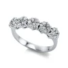 Ring 585/14K Weissgold Diamant 0.9ct.