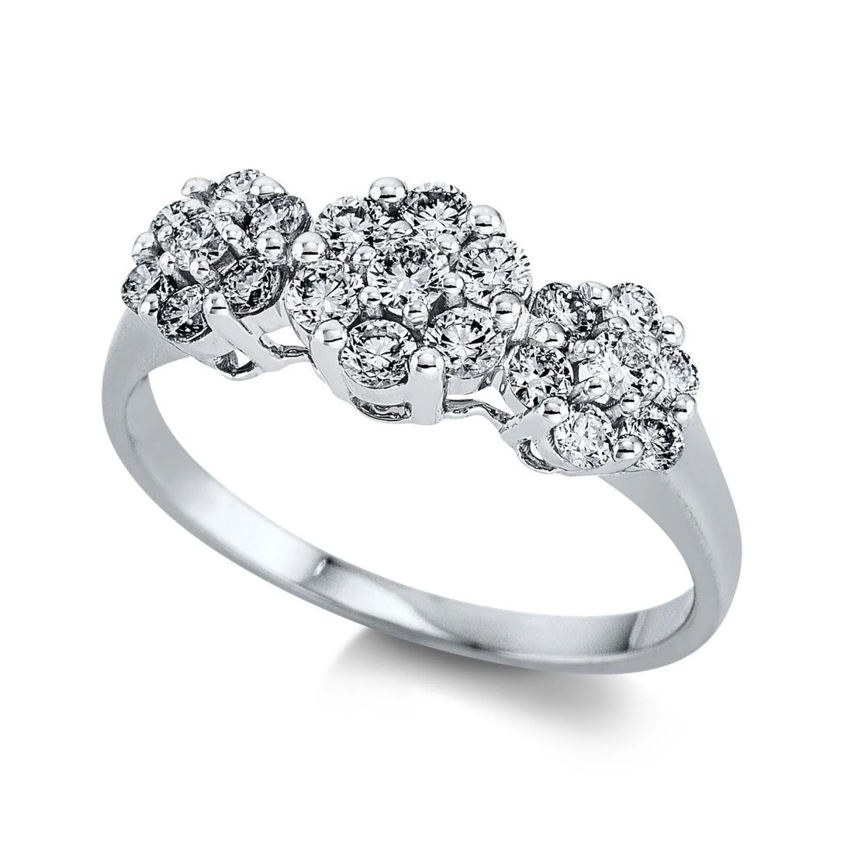 Ring 750/18K Weissgold Diamant 0.71ct.