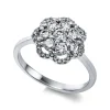 Ring 585/14K Weissgold Diamant 0.77ct.
