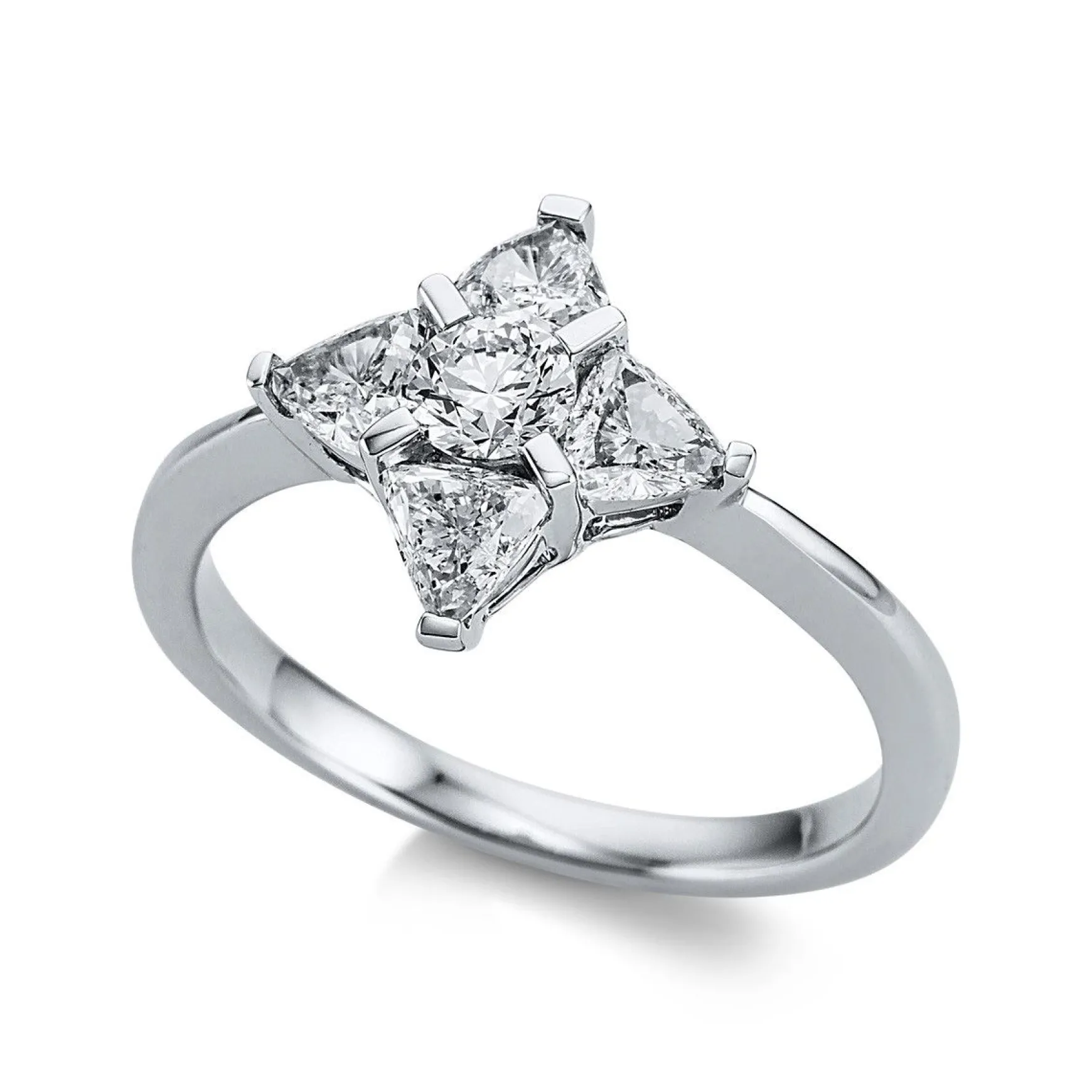 Ring 750/18K Weissgold Diamant 1.05ct.