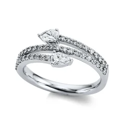 Ring 750/18K Weissgold Diamant 0.67ct.