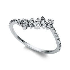 Ring 750/18K Weissgold Diamant 0.3ct.
