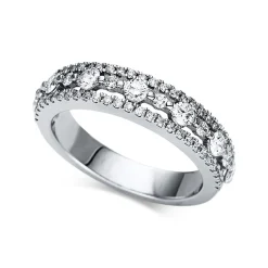 Ring 750/18K Weissgold Diamant 0.75ct.