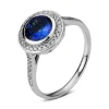 Ring 750/18K Weissgold Diamant 0.19ct. Tansanit 1.22ct.