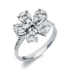 Ring 750/18K Weissgold Diamant 0.78ct.