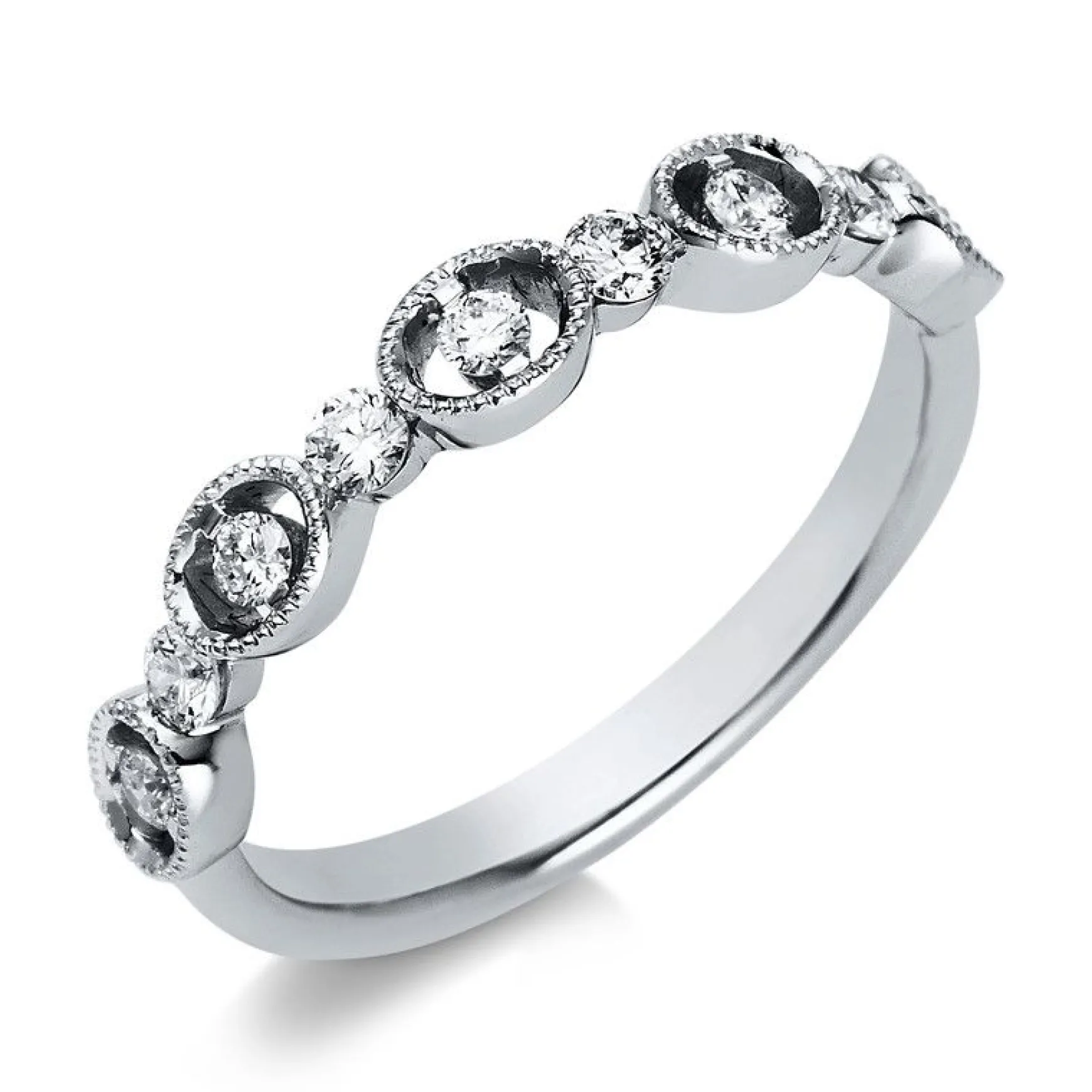 Ring 750/18K Weissgold Diamant 0.29ct.