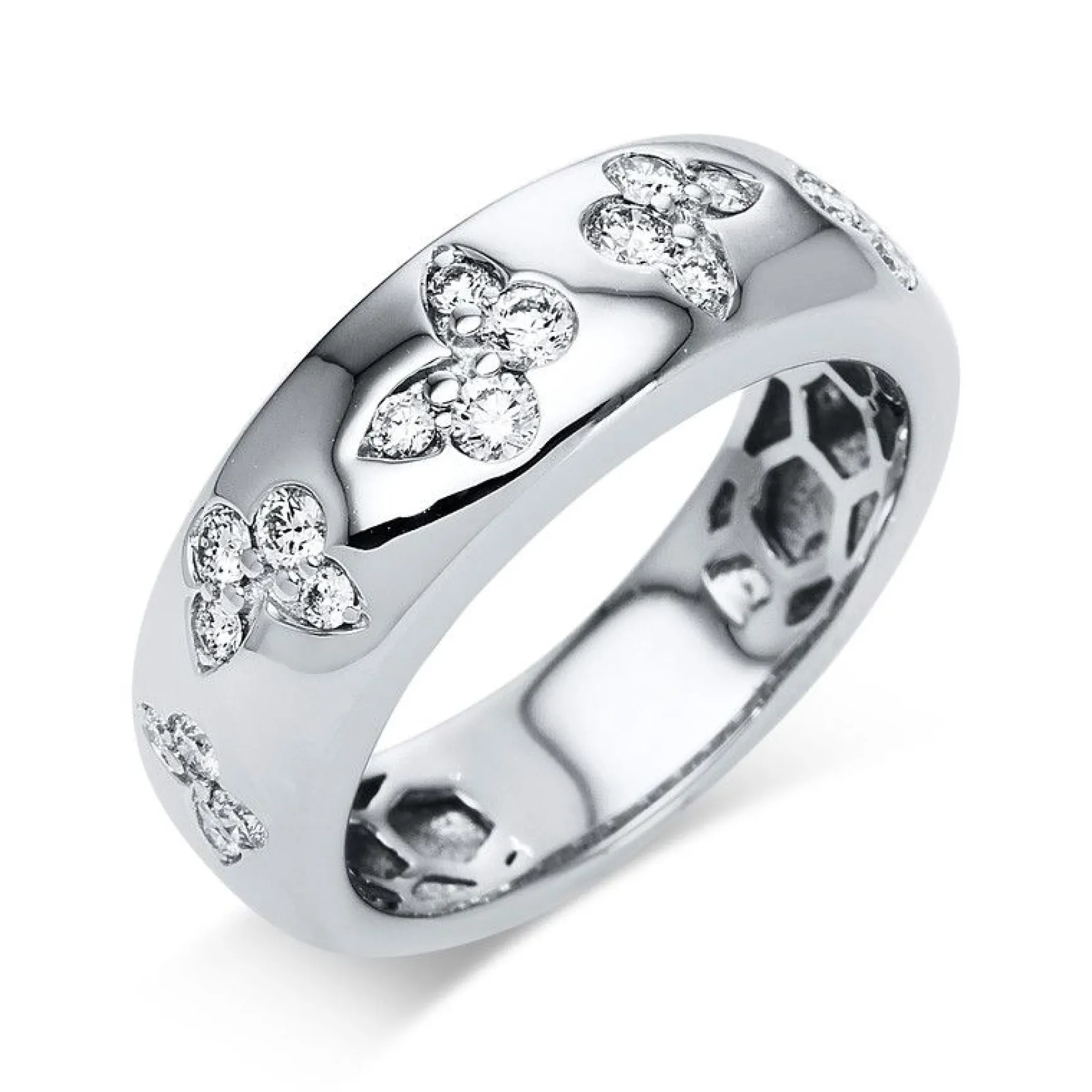 Ring 750/18K Weissgold Diamant 0.41ct.