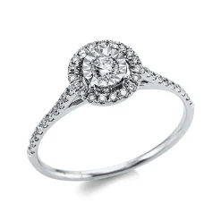 Ring 750/18K Weissgold Diamant 0.3ct.