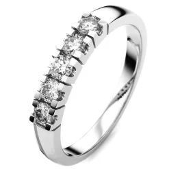 Ring 750/18K Weissgold Diamant 0.47ct.