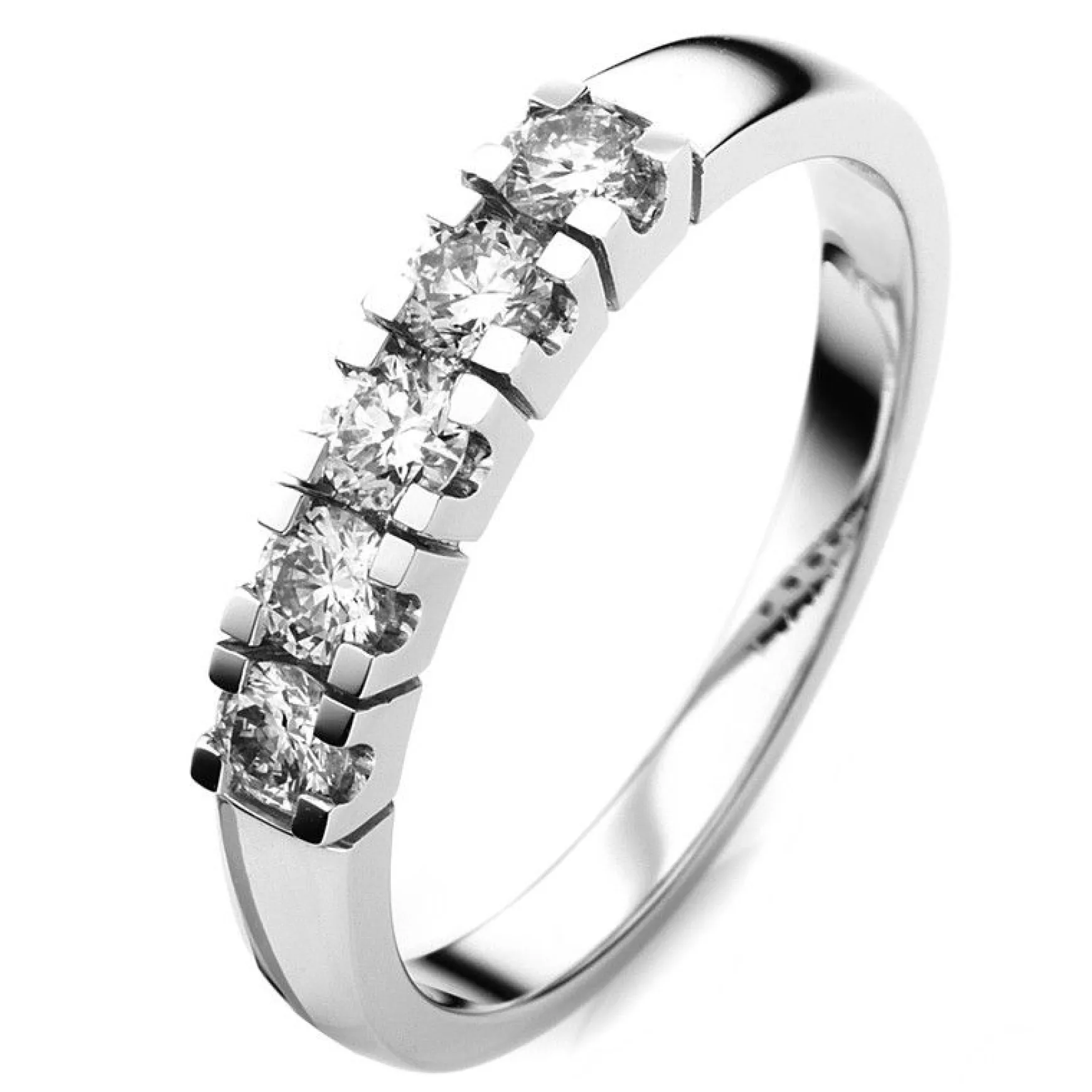 Ring 750/18K Weissgold Diamant 0.47ct.