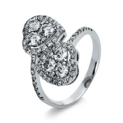 Ring 750/18K Weissgold Herz Diamant 1.61ct.