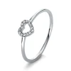 Ring 750/18K Weissgold Herz Diamant 0.05ct.