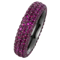 Ring 750/18K Weissgold Rubin 4.4ct.