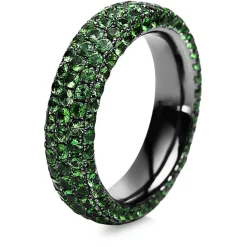 Ring 750/18K Weissgold Tsavorith 3.72ct.