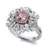 Ring 750/18K Weissgold/Rotgold Diamant 3.57ct.