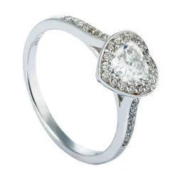 Ring Silber 925 Zirkonia Herz