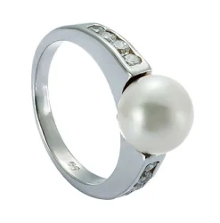 Ring Silber 925 Zirkonia Süsswasserperle