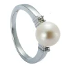 Ring Silber 925 Zirkonia Süsswasserperle
