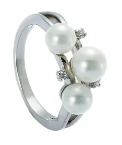 Ring Silber 925 Zirkonia Süsswasserperle