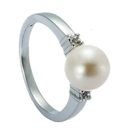 Ring Silber 925 Zirkonia Süsswasserperle