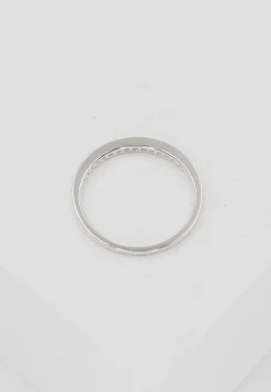 Ring Weissgold 750 Brillanten 0.10ct. Rivère Kanalfassung (52)