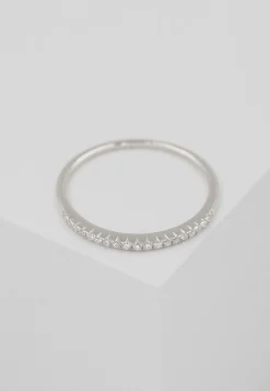 Ring Weissgold 750 Brillanten 0.10ct. Rivère 4-Grifffassung (54)