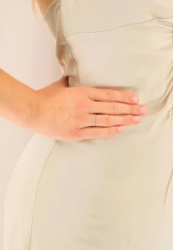 Ring Weissgold 750 Brillanten 0.10ct. Rivère 4-Grifffassung (54)