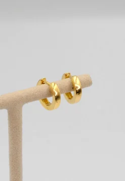 Scharnier-Creolen Gelbgold 750, 12mm