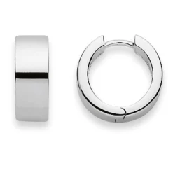 Scharnier-Creolen Silber 925, 15mm