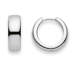 Scharnier-Creolen Silber 925, 15mm